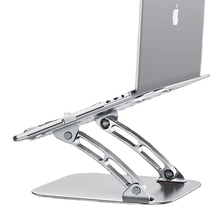 

Portable Aluminum Laptop Stand Folding Adjustable Angle Hollowed-out Heat Dissipation Laptop Stand