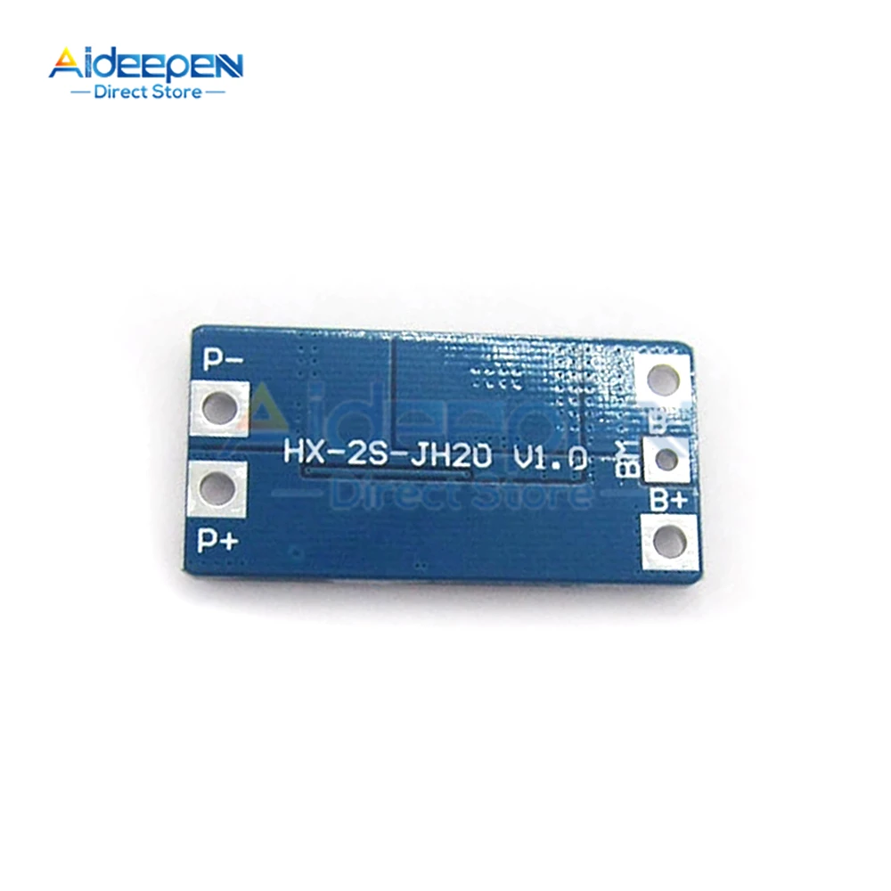 1Pcs 2S 10A 7.4V 18650 리튬 배터리 보호 보드 8.4V 균형 기능/과충전 보호 좋은 품질