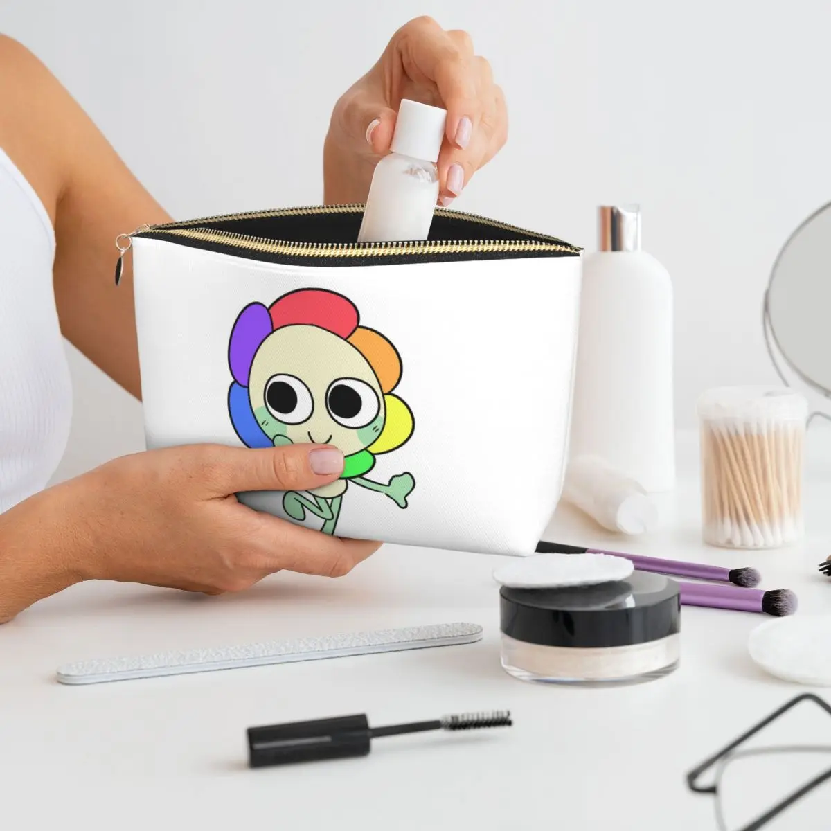 

Dandy's World Dandy Women Cosmetic Bag Travel Makeup Organizer Pouch Toiletry Storage Dopp Kit Case
