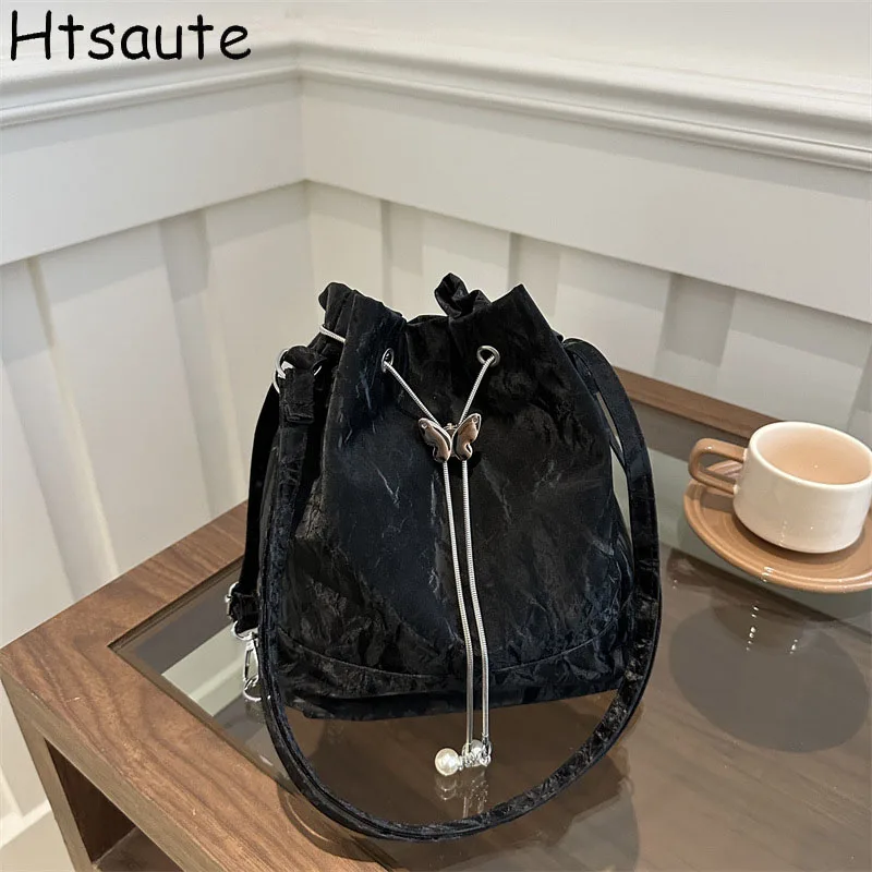 

Luxury Cloud Crossbody Bag For Women PU Leather Drawstring Shoulder Bags Purse, Versatile Small Bag for Elegant hand bag ladies