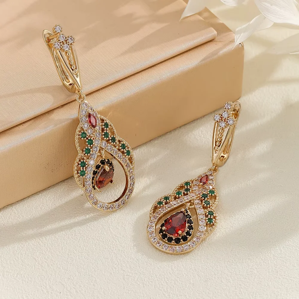 New High-end Pavé Zircon Earrings For Women Party Earrings High-end Jewelry Earrings Accessories Valentine's Day Gift image 6