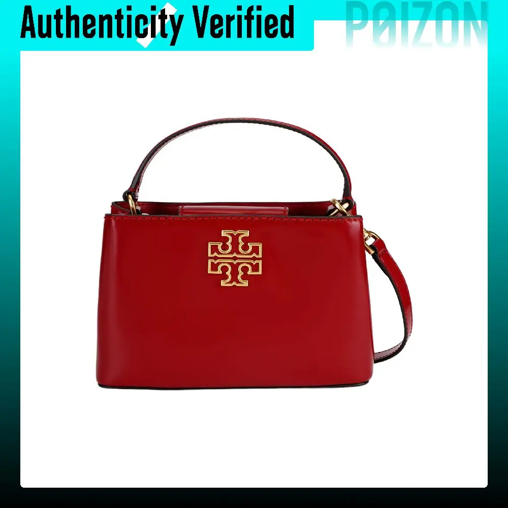 TORY BURCH Tory Burch Britten Leather Shoulder Bag, Crossbody Bag, Handbag Small Women's Red 142622-600