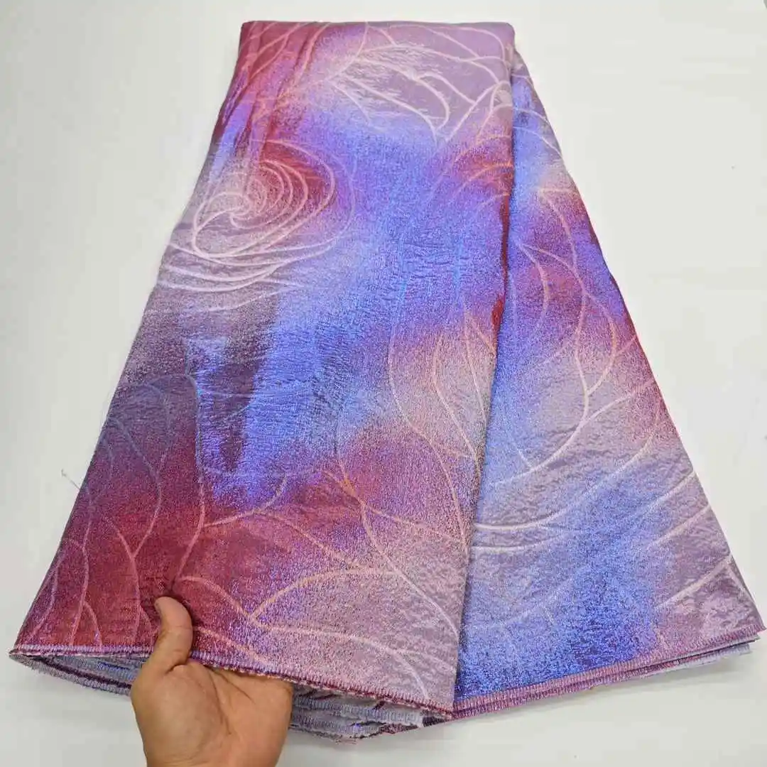 

High Quality African Nigerian Tulle Lace Fabric Organza Guipure Party Dress Brocade Jacquard French Lace For Wedding