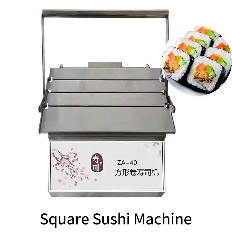 Commercial Sushi Roll Forming Maker  Food Grade Round & Square Sushi Making Machine