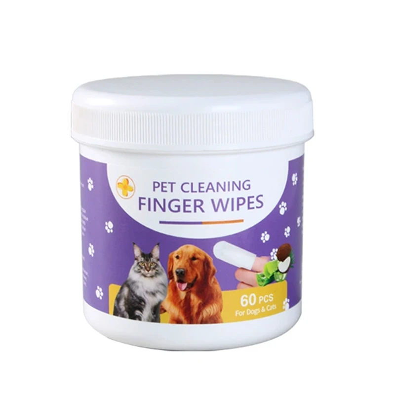 

Pet Teeth Cleaning Wipes, Vet-Recommended Remove Bad Breath & Plaque & Tartar Buildup, Dog Tooth Brushing Kit,