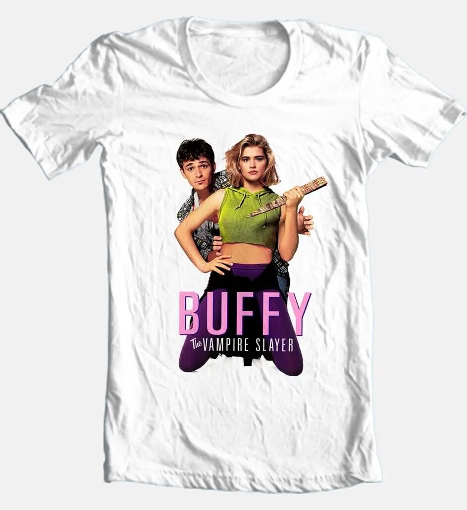 Buffy The Vampire Slayer Movie T Shirt Retro 90S Adult Regular Fit Graphic Tee