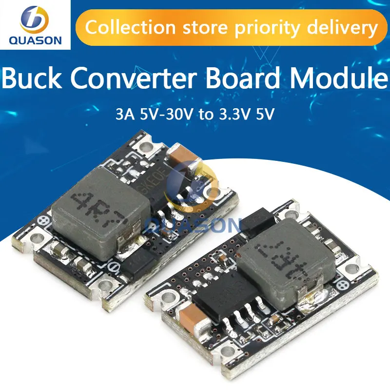 3A Mini DC-DC Buck Step Down Converter Board Module 5V-30V to 3.3V 5V DC DC Voltage Regulator PCB Board Power Buck Module