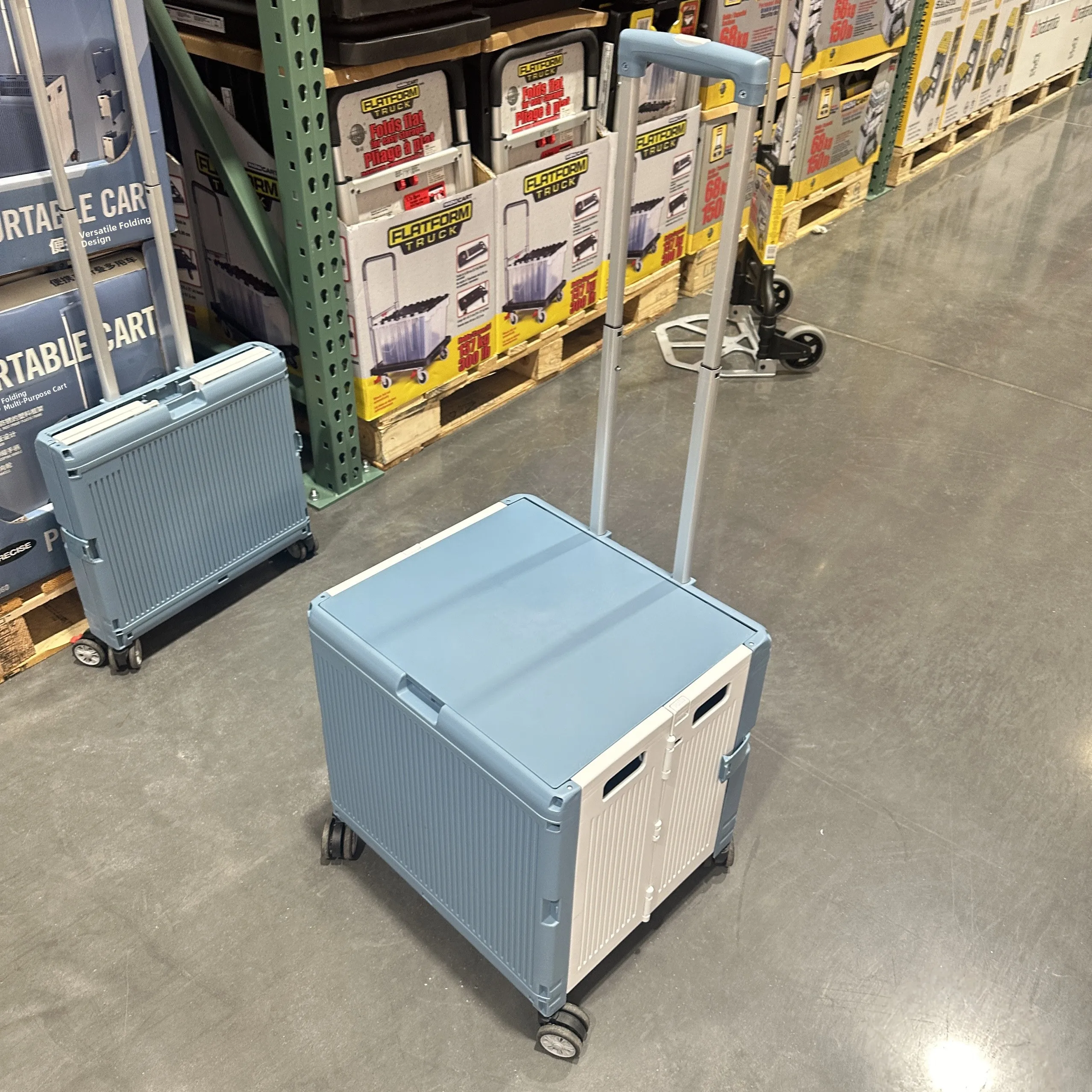 عربة تسوق صغيرة متعددة الأغراض من كوستكو للتخييم، عربة تسوق بسعة 65 لتر للاستخدام المنزلي، منظم تخزين مريح