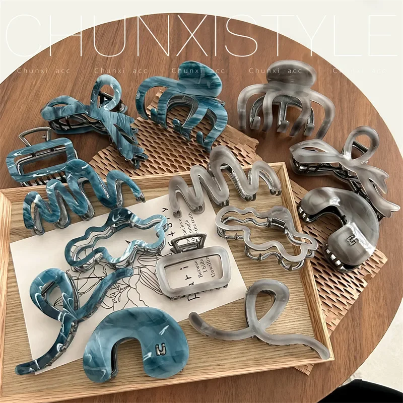 

Premium Acetate Metal Hair Claw Clip Women Minimalist Design Hair Claw for Thick Hair Updo