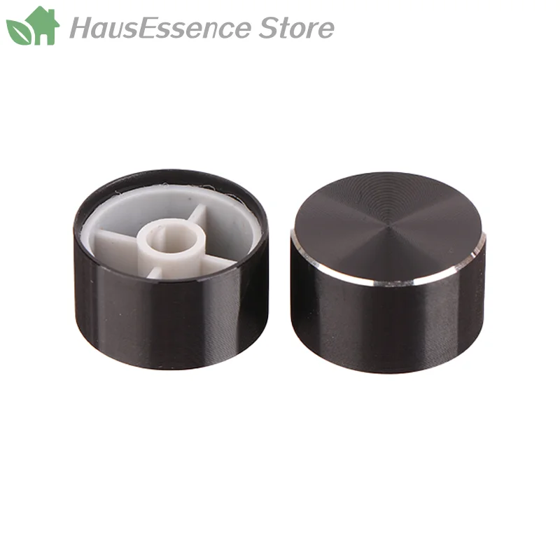 ※High Durable High Heavy 1Pcs 22x12mm 6mm D-Type Shaft Hole Potentiometer Control Knob For Volume Tone Knobs Black