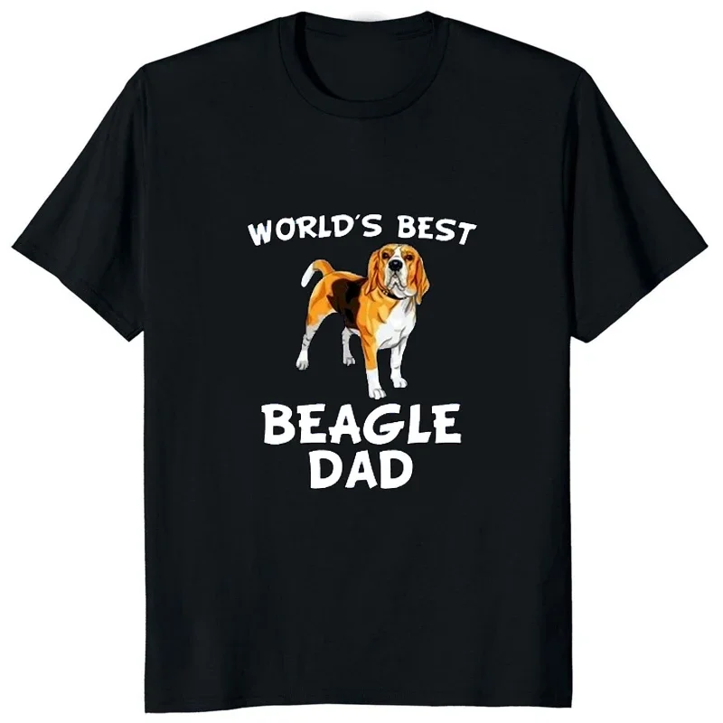 

Casual Fashion Loose Man Tshirt Breathable Comfortable Tee Humor World Best Beagle Dad T-shirt Funny Dog Cartoon Printed T Shirt