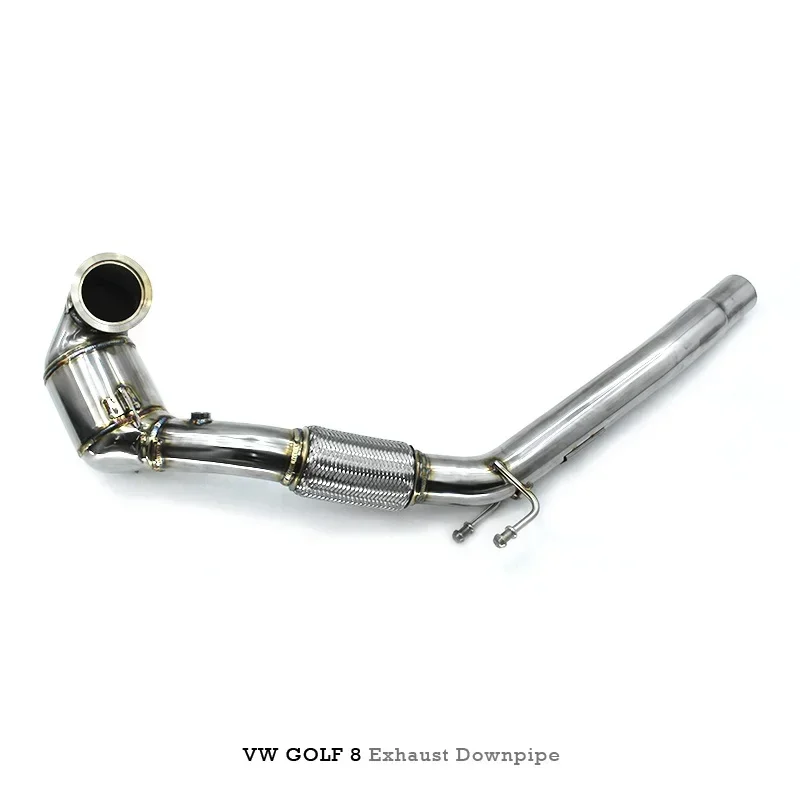 Section High flow Pipes Exhaust Pipes branch downpipe Exhaust Pipe with for VW GOLF VIII/8 2020-2023