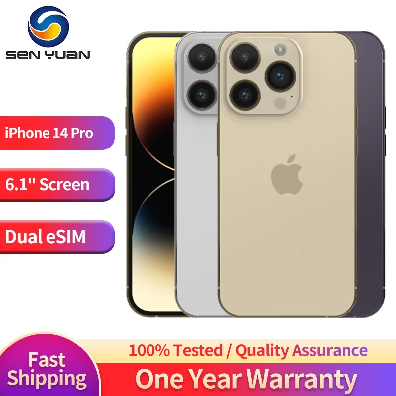 Apple iPhone 14 Pro 128GB 256GB 512GB ROM 6GB RAM Dual eSIM 6.1