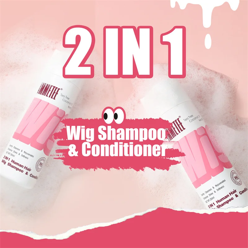 Wig Shampoo Professional Wig Solution for Human and Synthetic Hair Wig Braided Hair Pieces To Clean, Restore and Nourish Hair