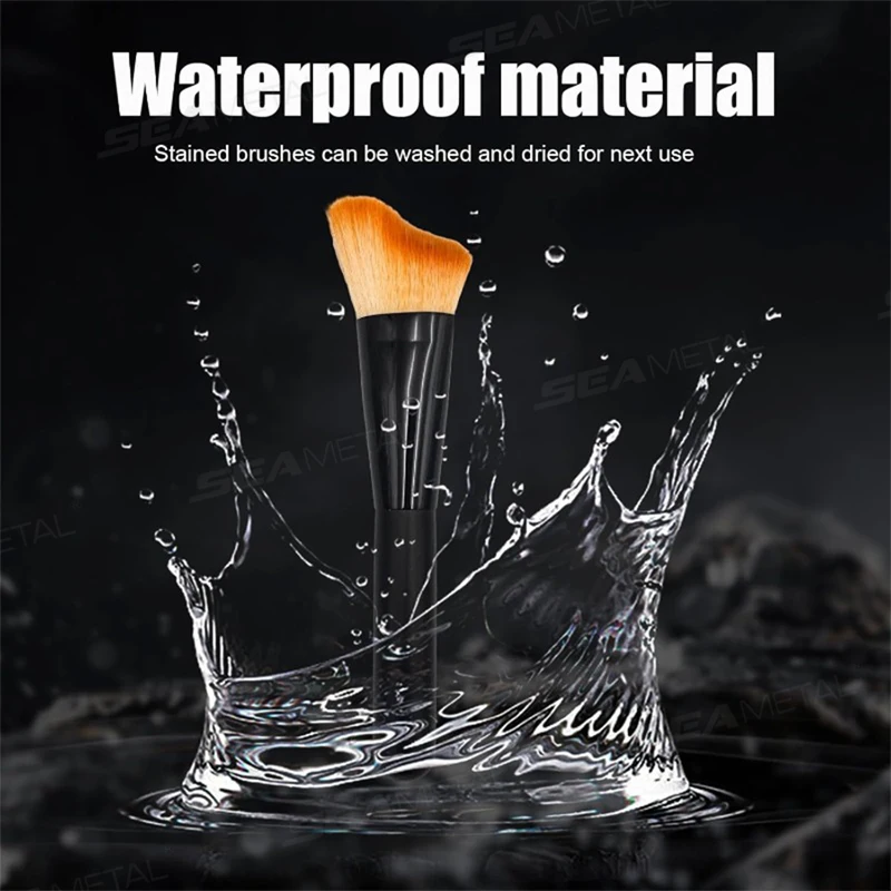 فرشاة تنظيف السيارة المعدنية متعددة الأغراض، مزيل الغبار لمنفذ الهواء الداخلي للسيارة، فرش تنظيف ذات شق عميق لأدوات تنظيف السيارة #3