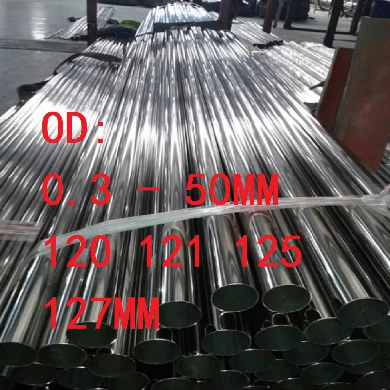 

Прецизионная трубка из нержавеющей стали 304, металлическая труба, большой диаметр 0,3-50 120 121, 125, 127 мм, длина 100 мм, 250 мм, 500 мм
