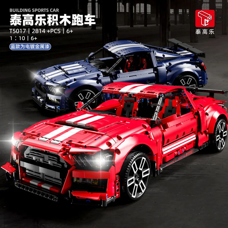 

TGL T5017 Technical Super Sports Car 1:10 Model City Racing Series DIY Creative Toys Building Blocks Gift For Boys 2814Pcs