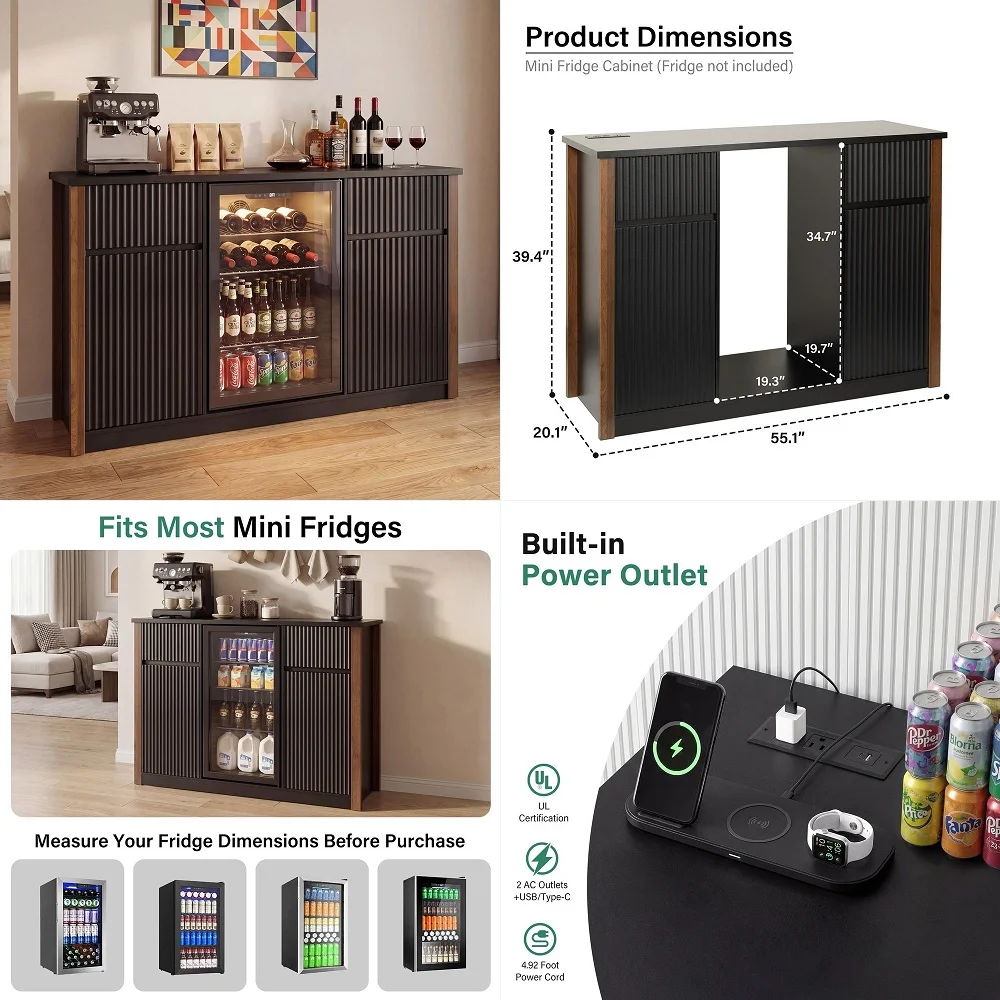 

75.4 Tall Kitchen Pantry Cabinet with Charging Station, Modern White Kitchen Hutch with Microwave Stand and Wine Racks, Large F
