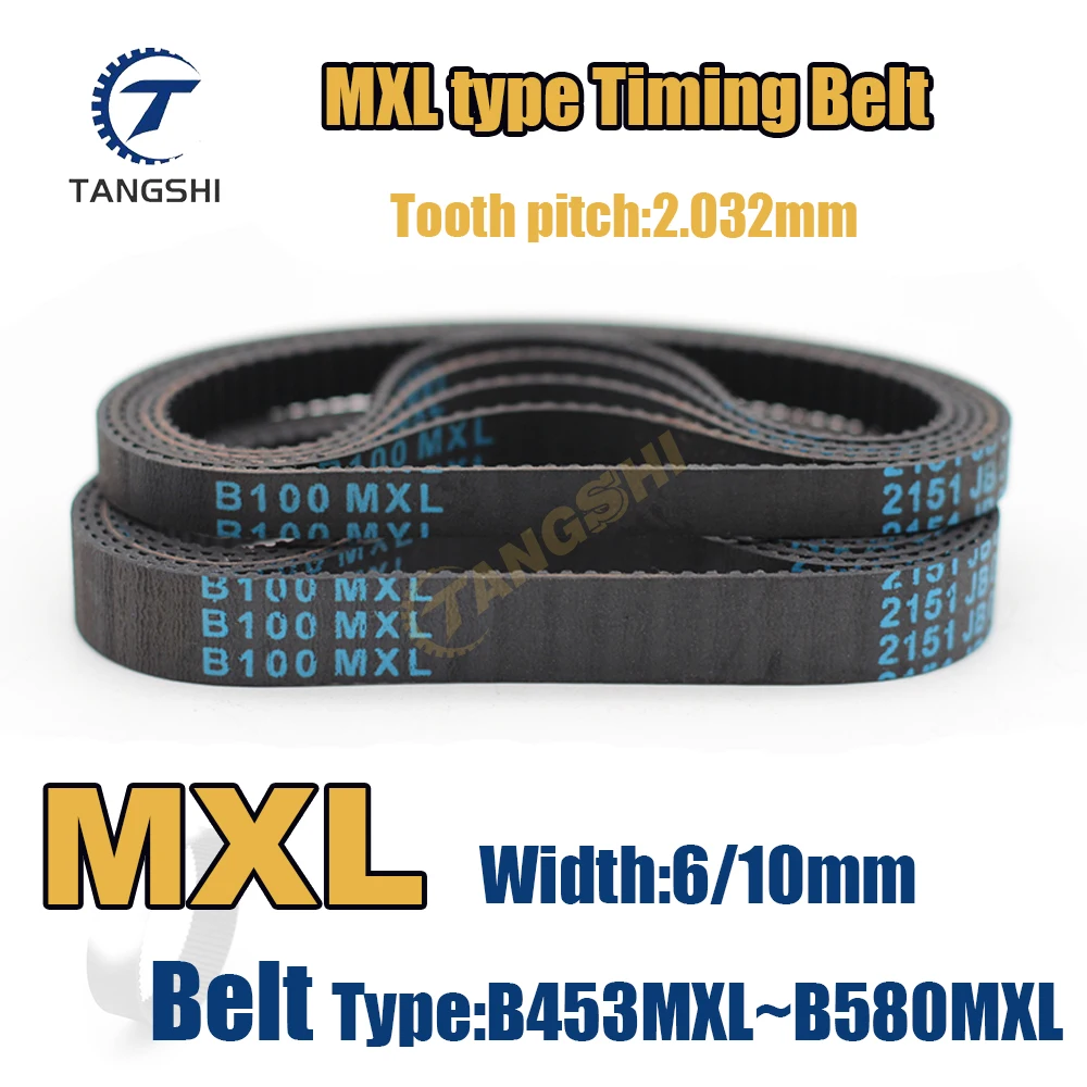 

MXL Timing Belt Width 6/10mm Type: B453MXL B460MXL B463MXL B464MXL B468MXL B472MXL B473MXL B475MXL B478MXL B482MXL to B580MXL