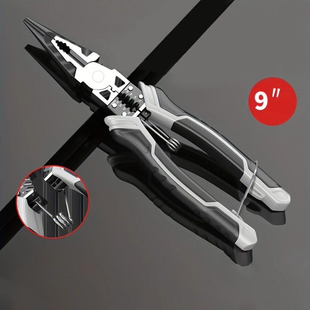 8/9 Zoll Universal multifunktionale Diagonalzange Spitzzange Hardware-Werkzeuge Universal Drahtzange Elektriker Drahtzange – Detail 7