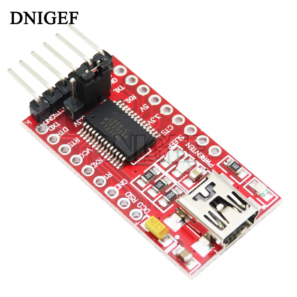 10PCS FTDI FT232RL USB zu TTL Seriell Konverter Adapter Modul 5V und 3,3V Für Arduino