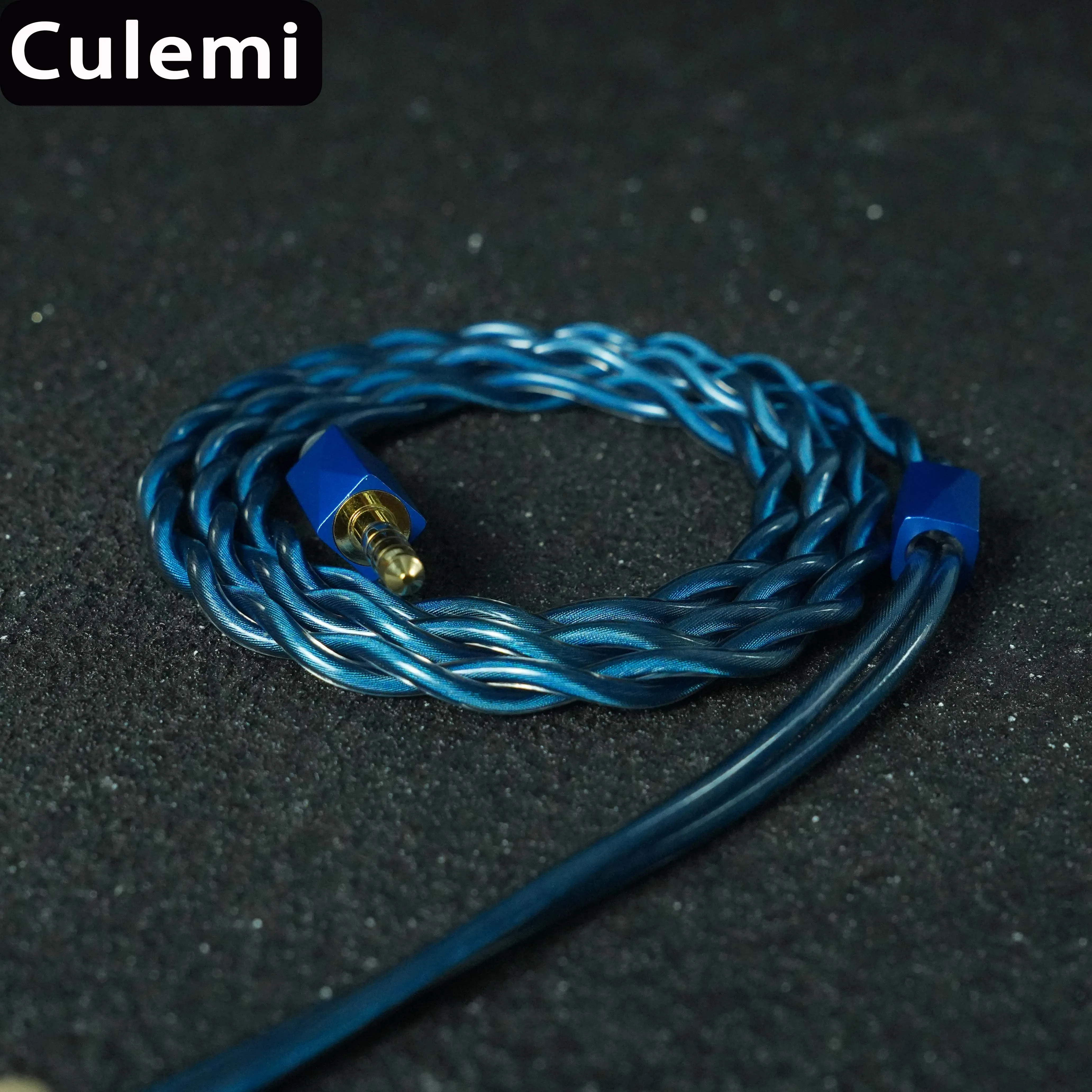 Câble d'écouteurs IEM Culemi-06 à haute conductivité 7N OCC + graphène plaqué palladium, câble d'équilibrage 3.5/2.5/4.4mm MMCX/0.78 2Pin