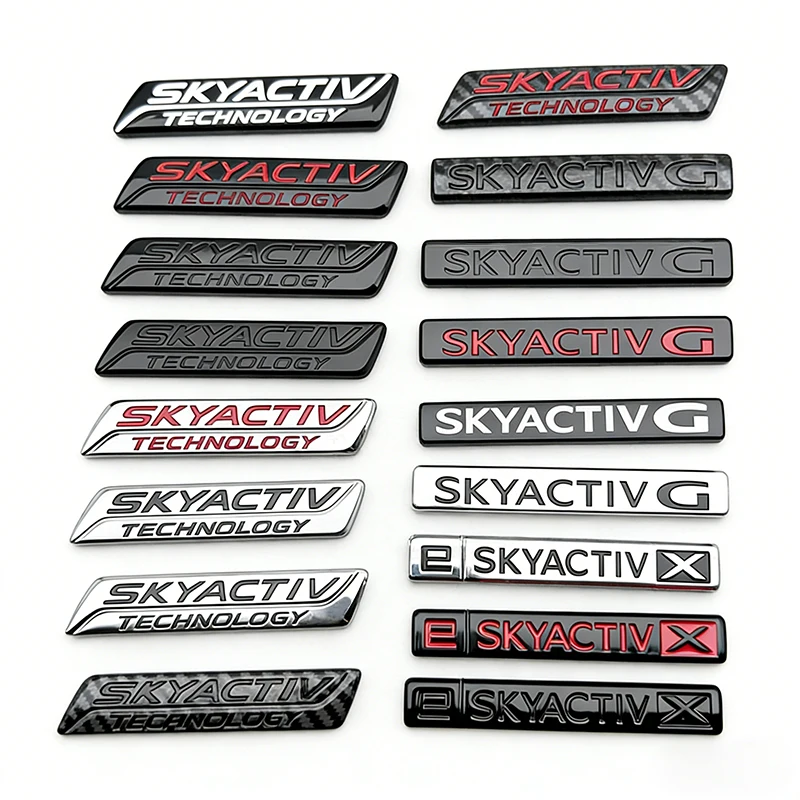 ABS MAZDA SKYACTIV Emblem Aufkleber Multi-Style für Auto Kotflügel Kofferraum Heck | Mazda3-6 Serie Auto-Außendekorationszubehör – Detail 1