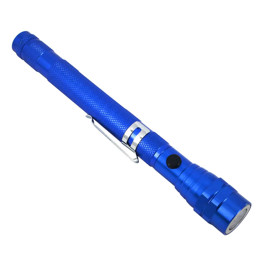 Telescopic LED Work Light with Magnet, Bendable Neck, Aluminum Body, Anti-Slip Base, Portable for Home & Workshop