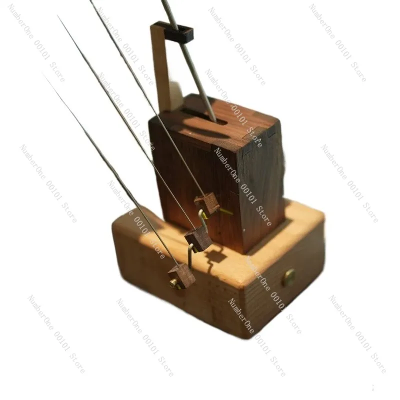 Creative Flying Devil Ray Handmade Desktop Ornament Solid Wood Home Decor Artistic Animal Figurine Interactive Novelty Toy