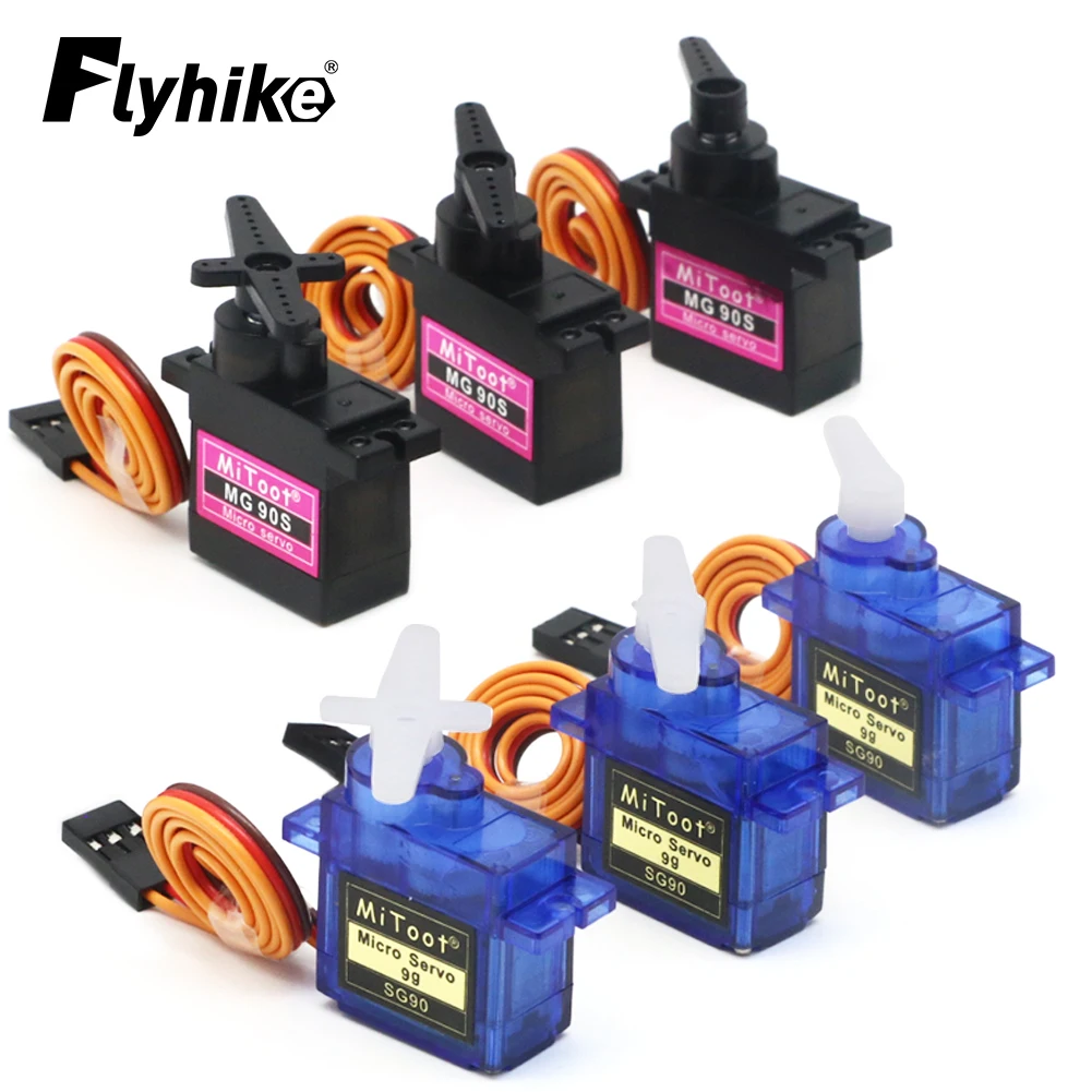 5 / 10 / 20pcs MG90S Metal Digital 9g Servo SG90 Plastic Servo For Rc Helicopter Plane Boat Car RC Robot Helicopter Parts