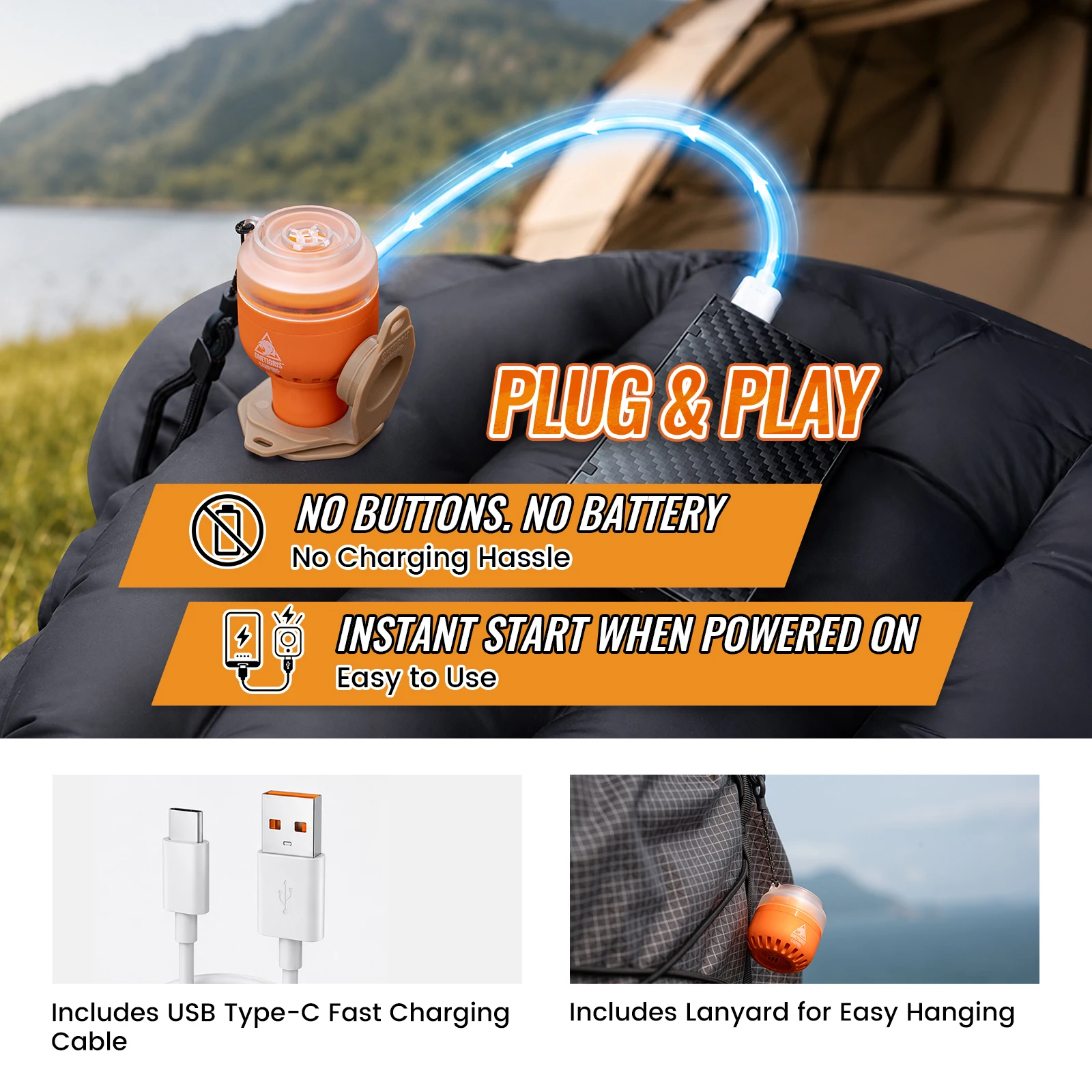 Elektryczna pompka powietrzna  – Outdoor Inflatable Camping Tent With Air Pump recenzja i cena