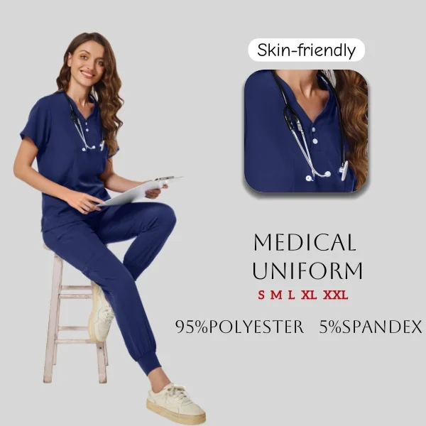 

Inclusive Sizing Medical Scrubs Collection for Unrestricted Movement During Long Work Shifts in Hospitals and Clinics（ S - XXL ）