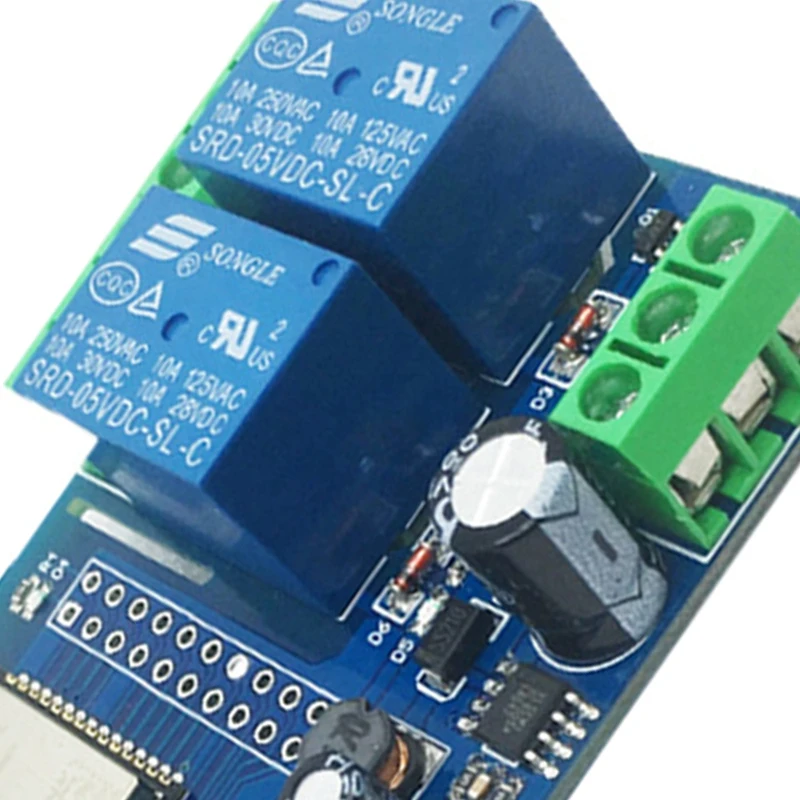 JAJA Dual-Channel WIFI Relay Module ESP32-WROOM Development Board Secondary Development DC5-60V Power Supply