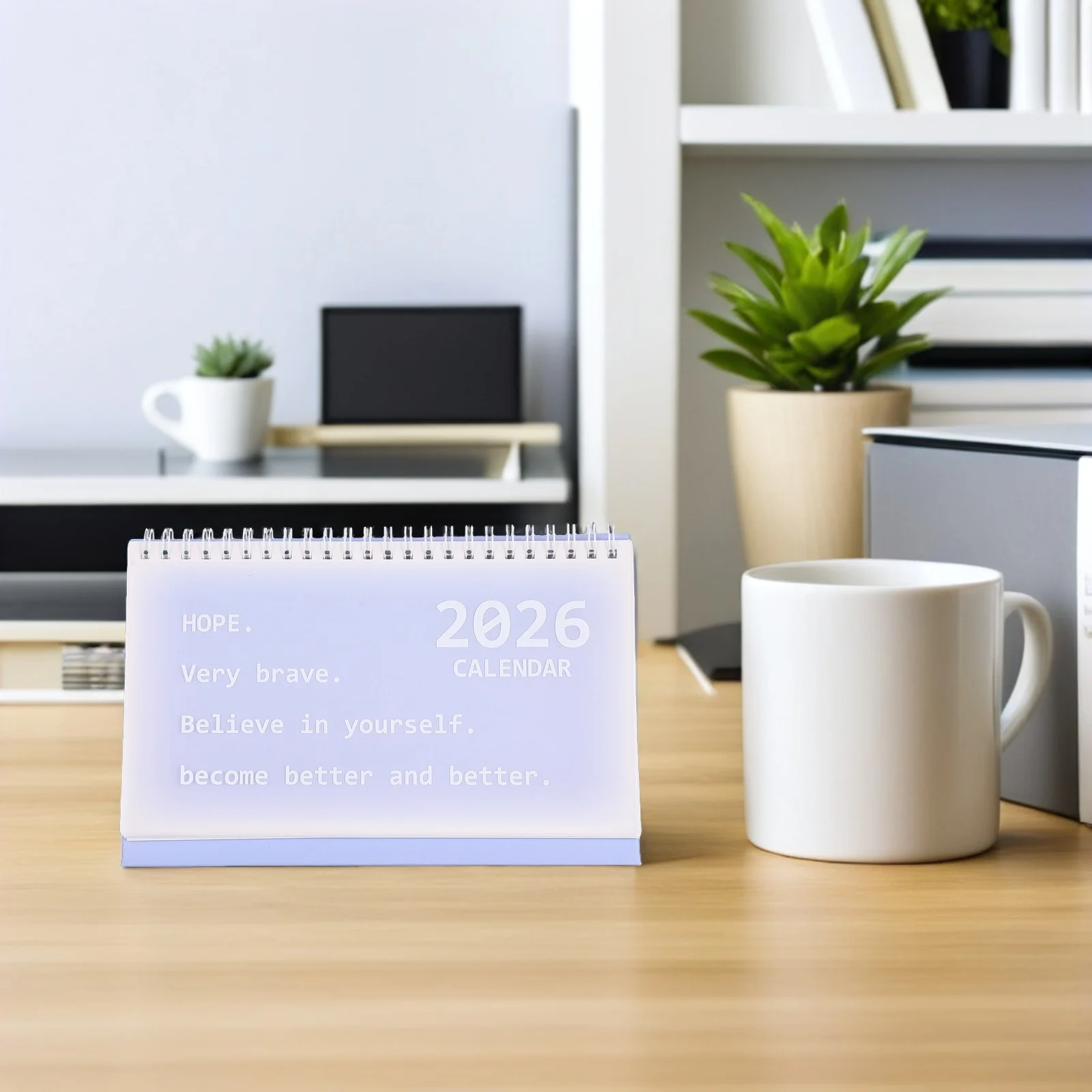 

2026 Desk Calendar Foldable Standup Compact Modern Office Decoration Thick Paper Academic Year Planner for Teachers