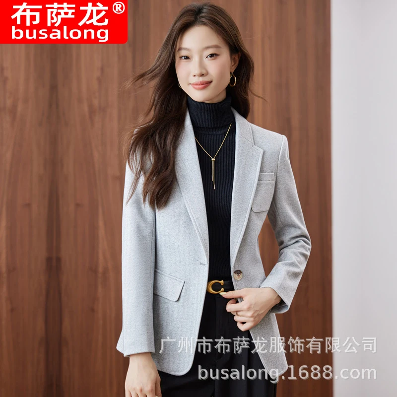 

2025New style business blazer for women, long-sleeved professional suit, formal women's jacket, workwear2582