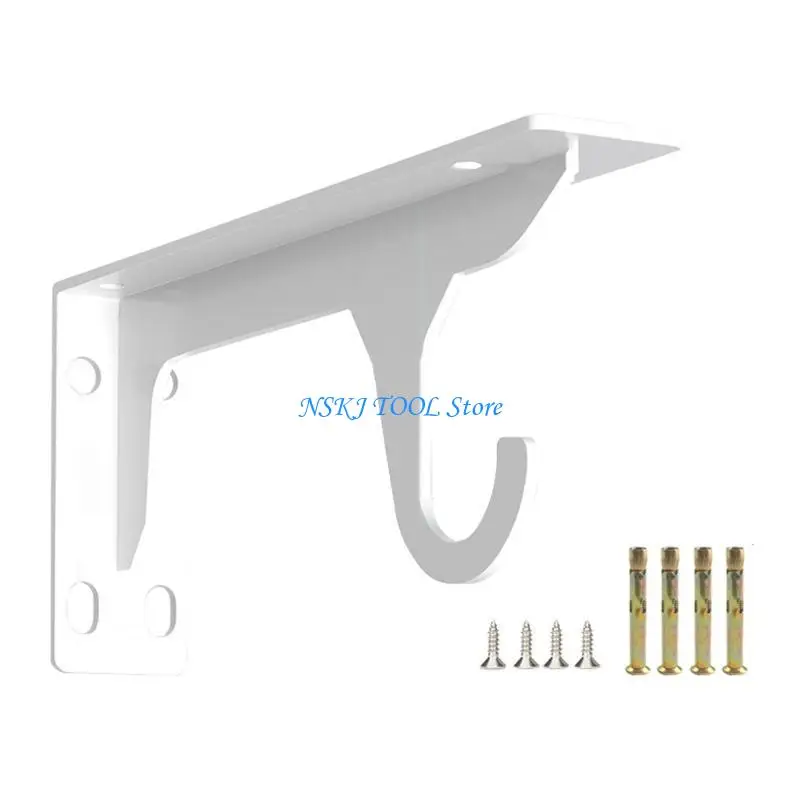 L8RC Cold Rolled Steel Shelf Brackets Wall Mounted Supports Easy Installion
