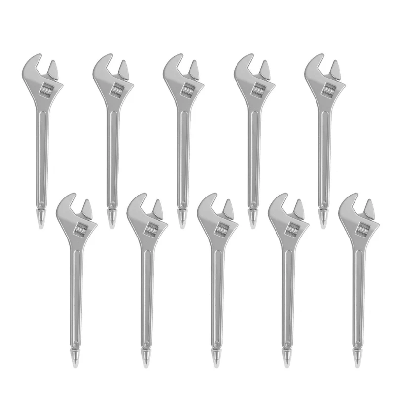 10x Hammer Shaped Gel Pen Pen Stationery Pen Spanner Shaped Ballpoint Pen Office School Supplies for Writing