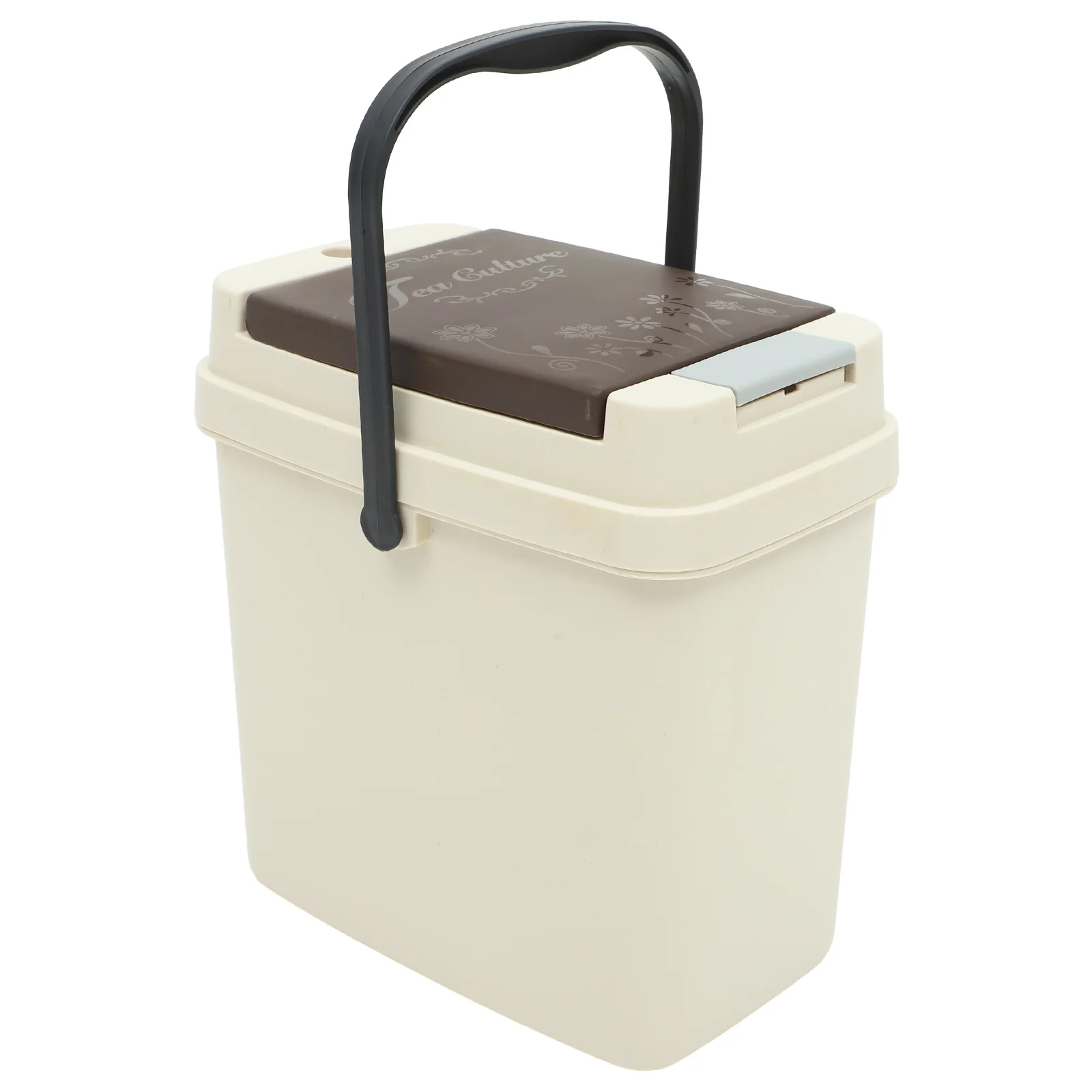 Seau à thé en filet filtrant, corbeille à déchets ouverte de grande capacité à un bouton pour cuisine, maison, bureau, armoire sous évier