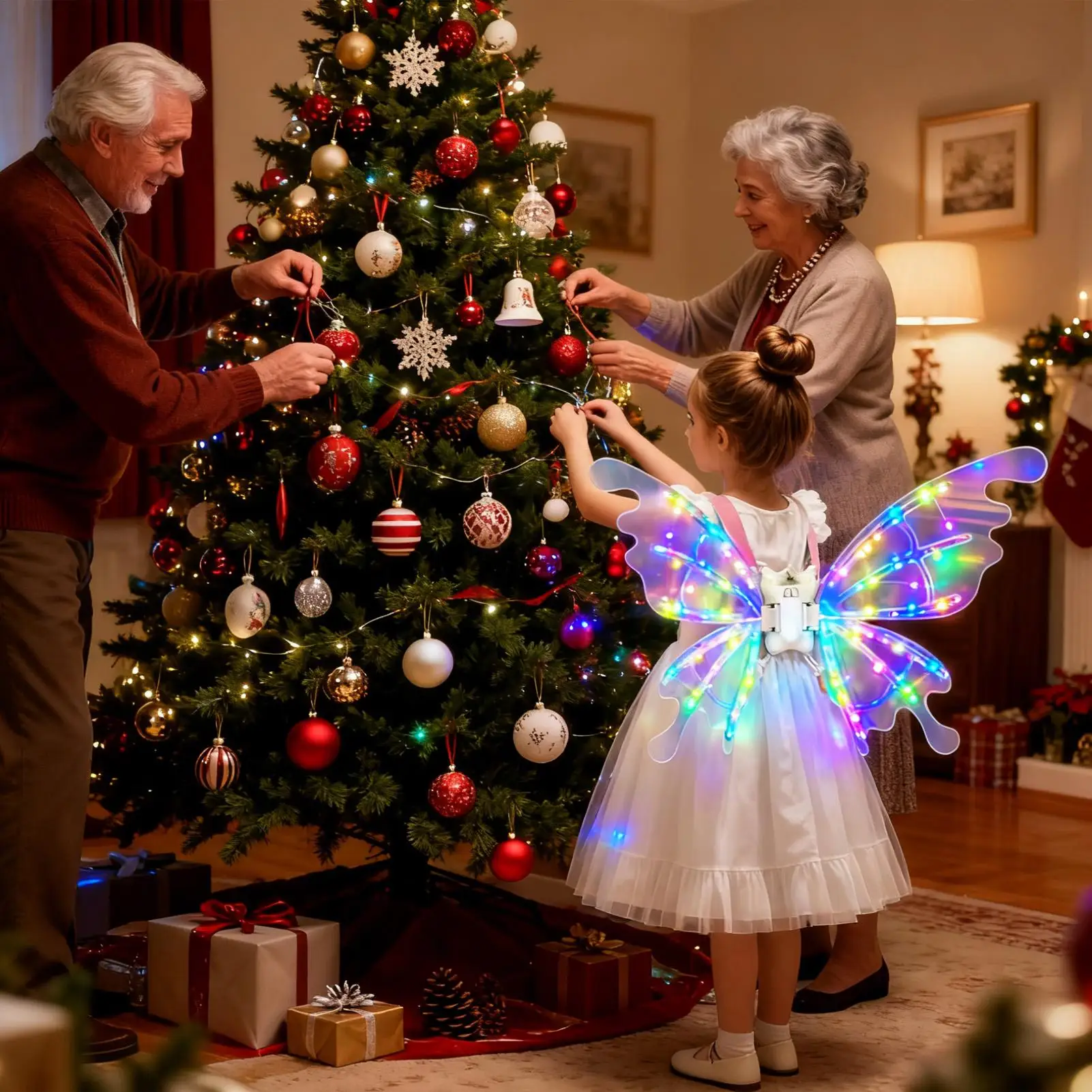 فستان بتصميم حالم زي الأميرة فراشة الجنية قزم أجنحة الملاك للنساء الفتيات حفلة الهالوين تأثيري أداء التصوير الفوتوغرافي #4