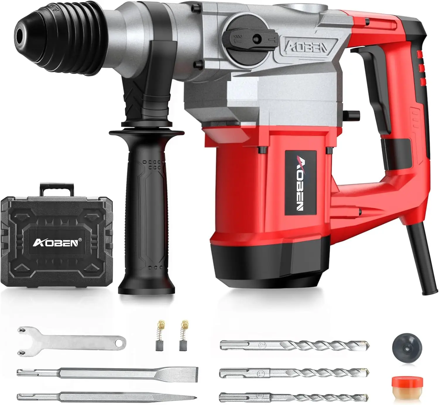 

1-1/4 Inch SDS-Plus Rotary Hammer Drill with Vibration Control and Safety Clutch,10 Amp Heavy Duty Demolition Hammer