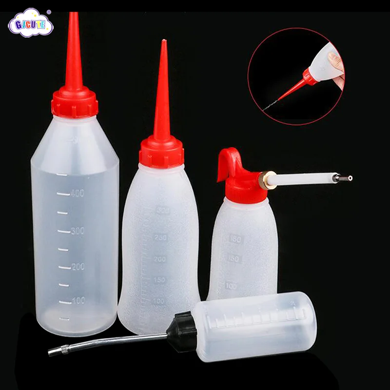 180ML Iron Spout Plastic Long Nozzle Storage Pot Oiler Oil Dispenser Sewing Accessories Sewing Machine Gun Type Oil Bottle