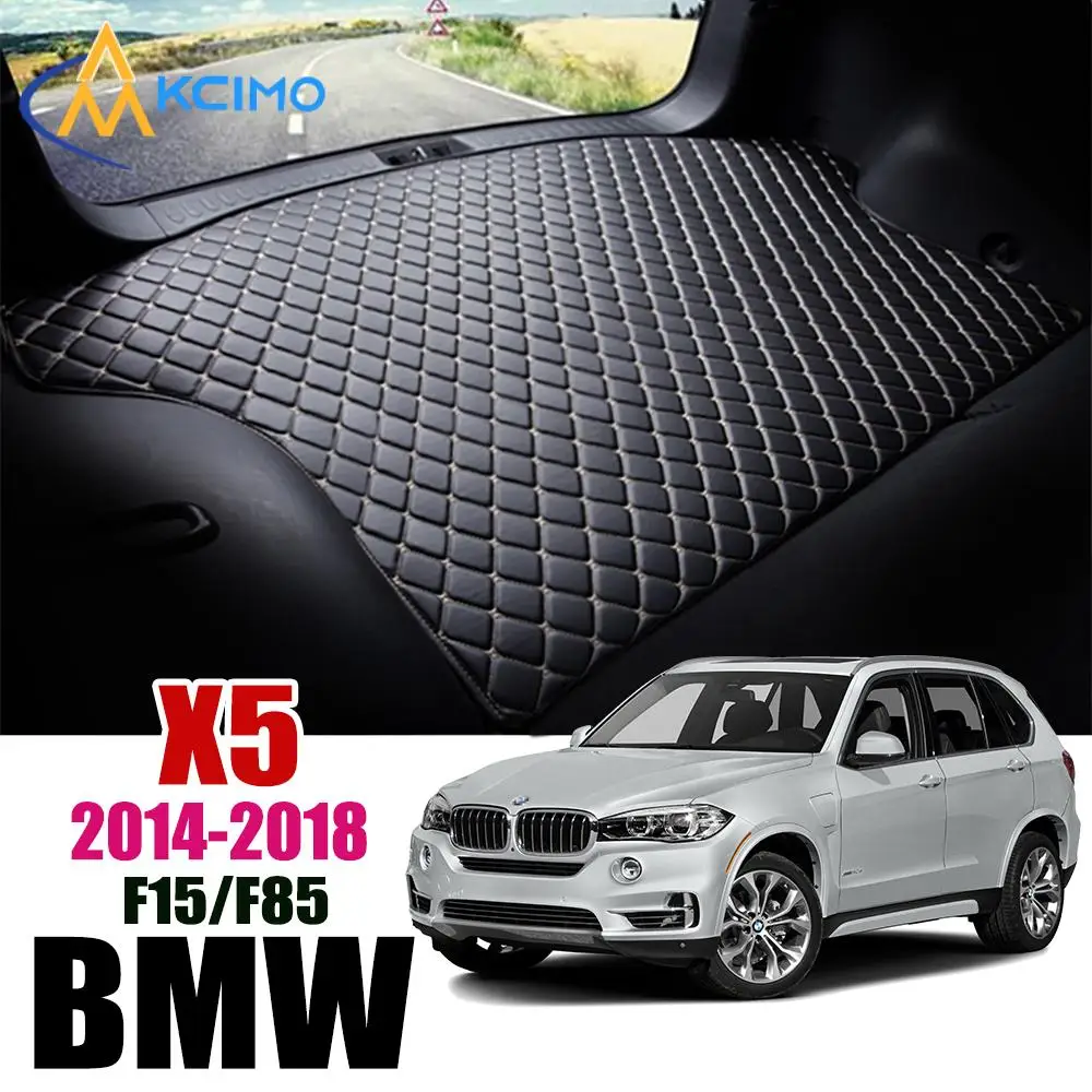 

Leather Car Trunk Mat X5 Liner Pad BMW F85 Cargo Pad Carpet For BMW X5 F15 2014-2018 Trunk Boot Mat Tail Cargo Liner 2015 2016