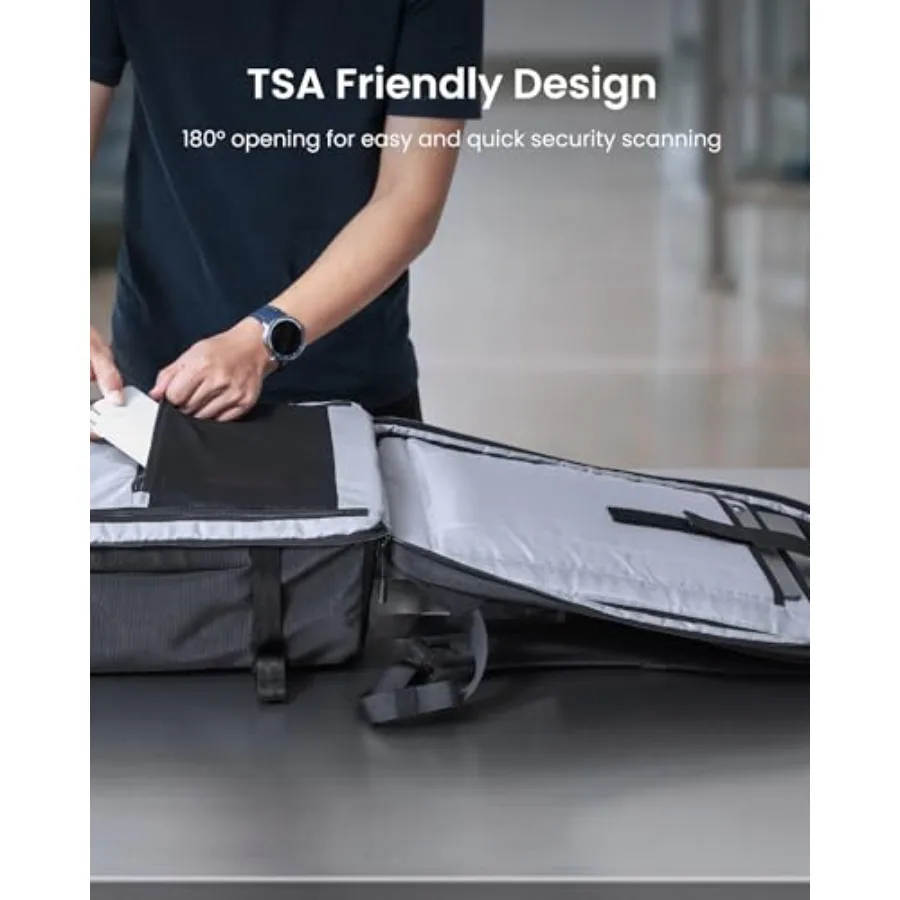 حقيبة ظهر للسفر من توموك بسعة 38 لترًا، معتمدة من الطيران، حقيبة حمل للأمتعة مقاومة للماء وخفيفة الوزن، متينة #4