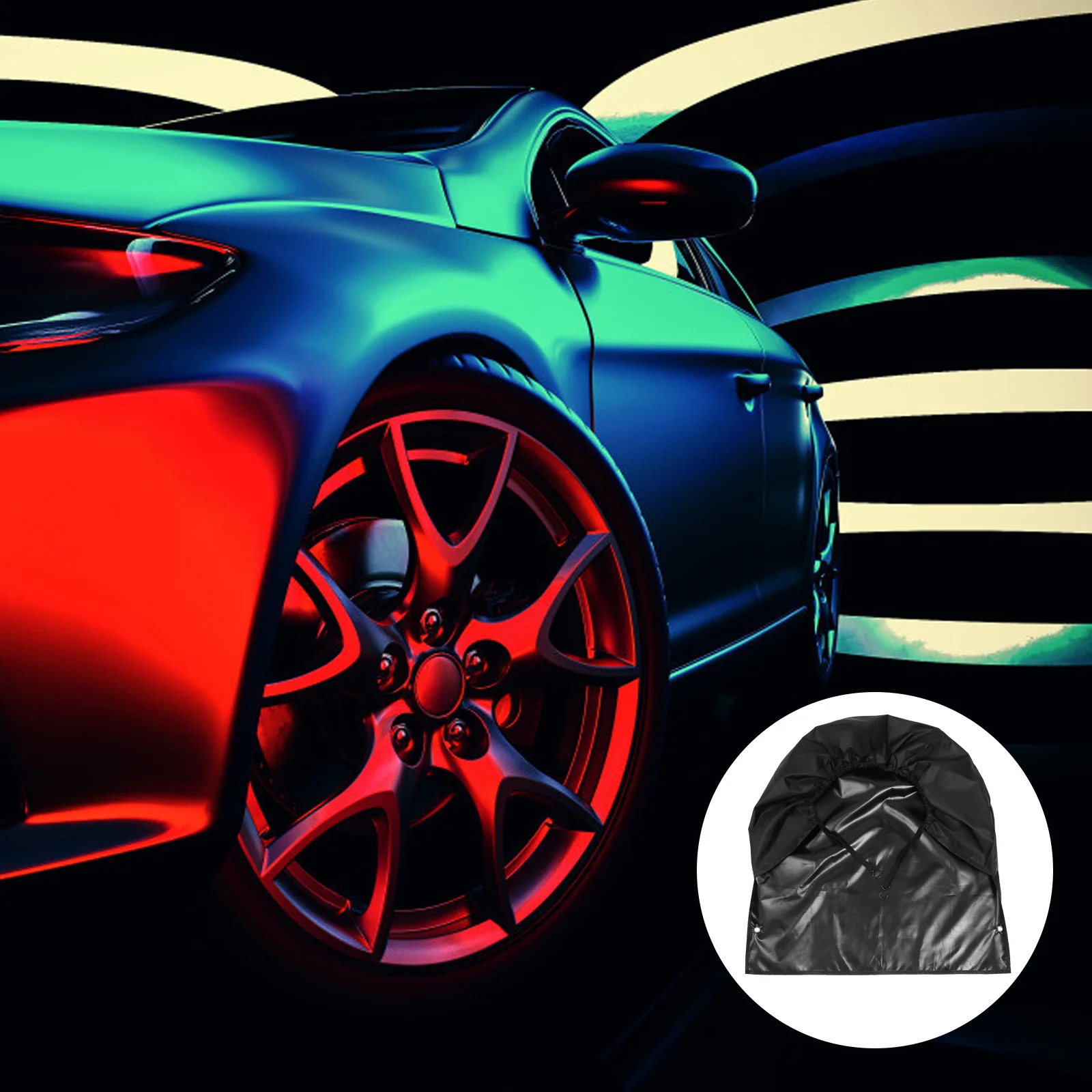 Waterproof Tire Cover Oxford Cloth Wheel Protector For Rain Protection Foldable Lightweight Auto Supplies
