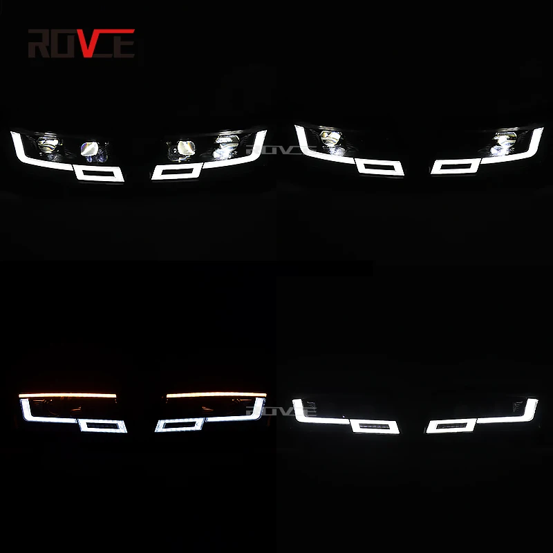 ROVCE LED Headlight Lamp Assembly For Land Rover Range Rover Vogue L405 2013-2017 Upgraded to 2023 New Style Modified Light