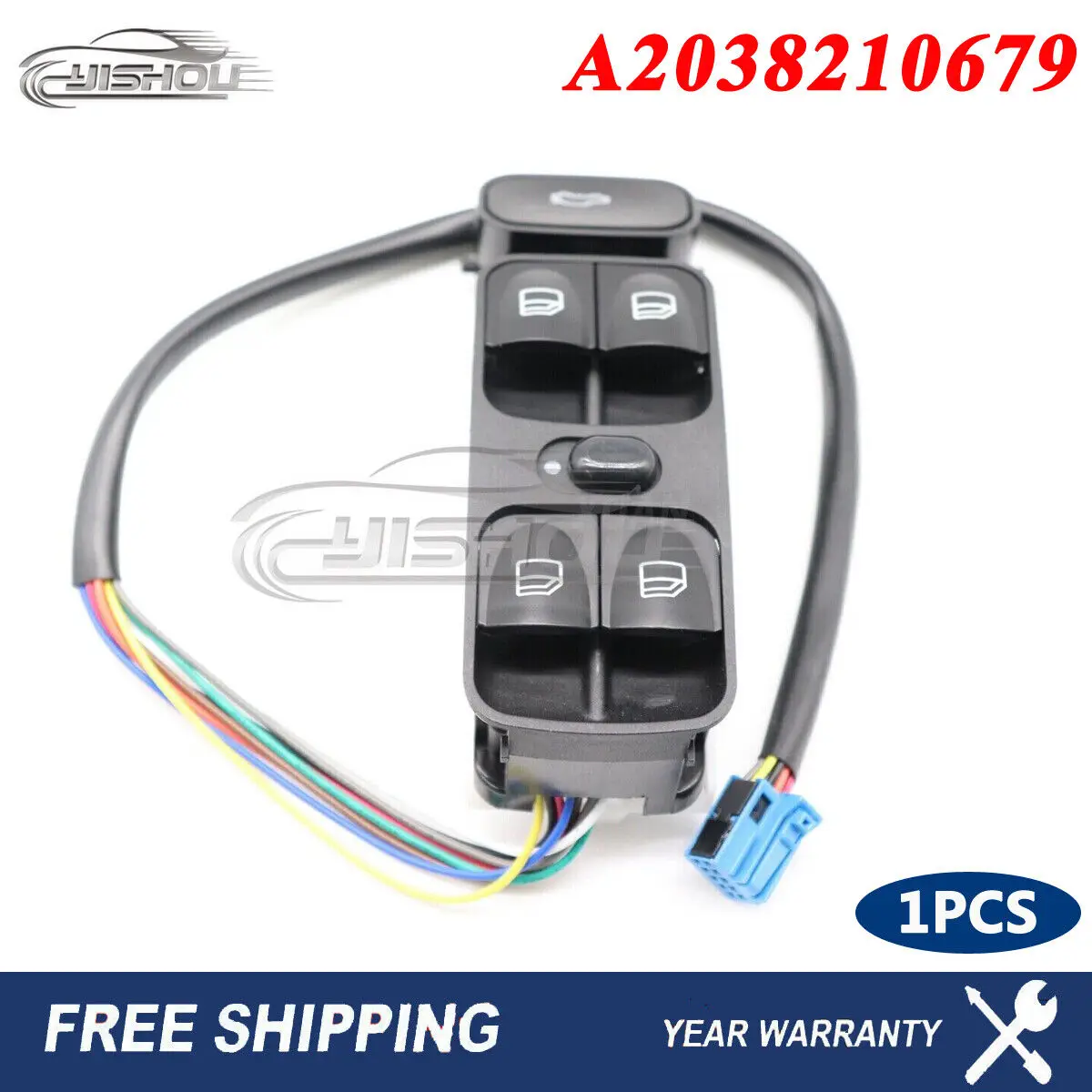 

A2038210679 Car Power Window Master Control Lifter Switch For Mercedes-Benz C CLASS W203 C180 C200 C220 SL500 Black