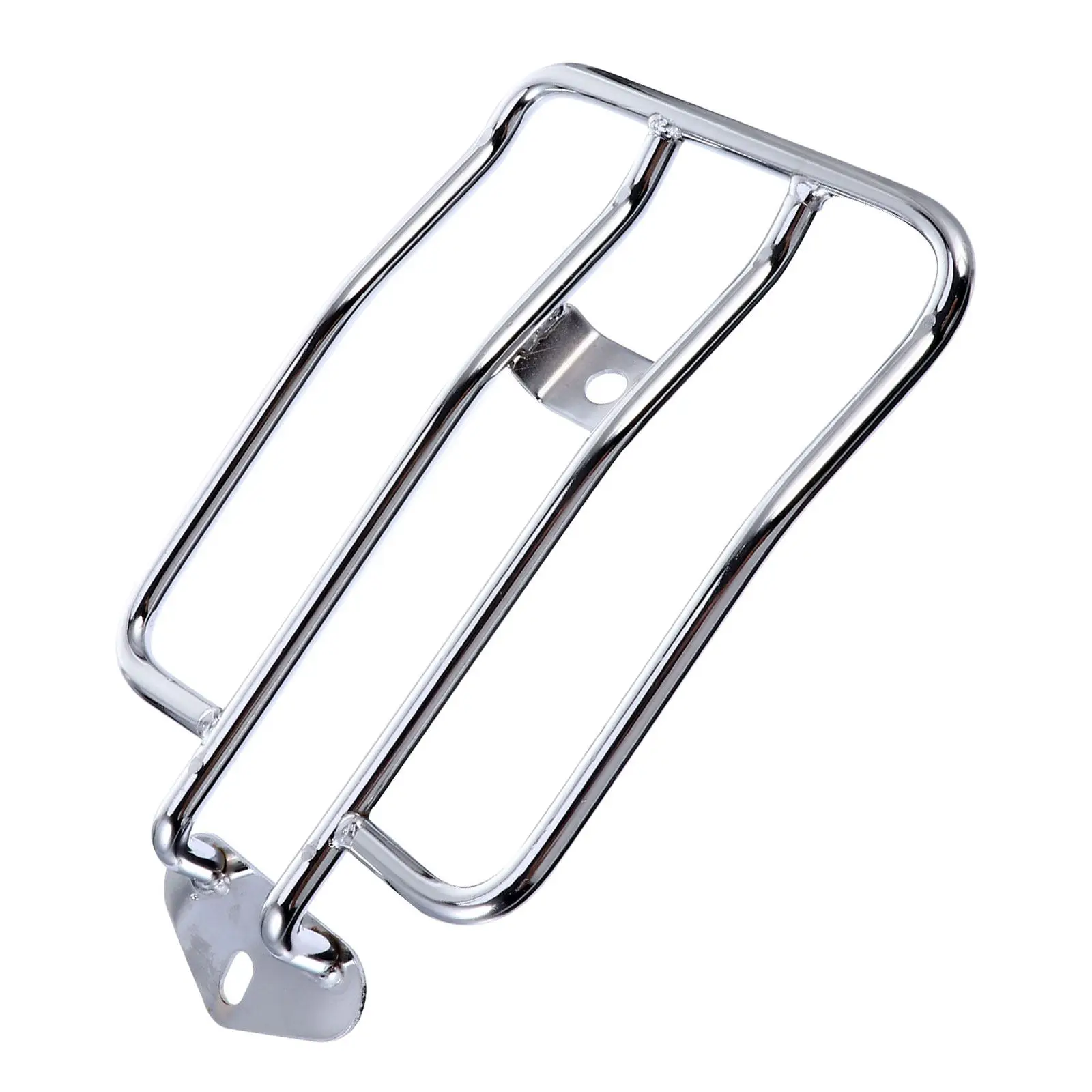 Motorcycle Rear Luggage Rack Heavy Duty Metal Cargo Carrier Compatible for Harley Vintage Style Rear Rack Touring Luggage Shelf