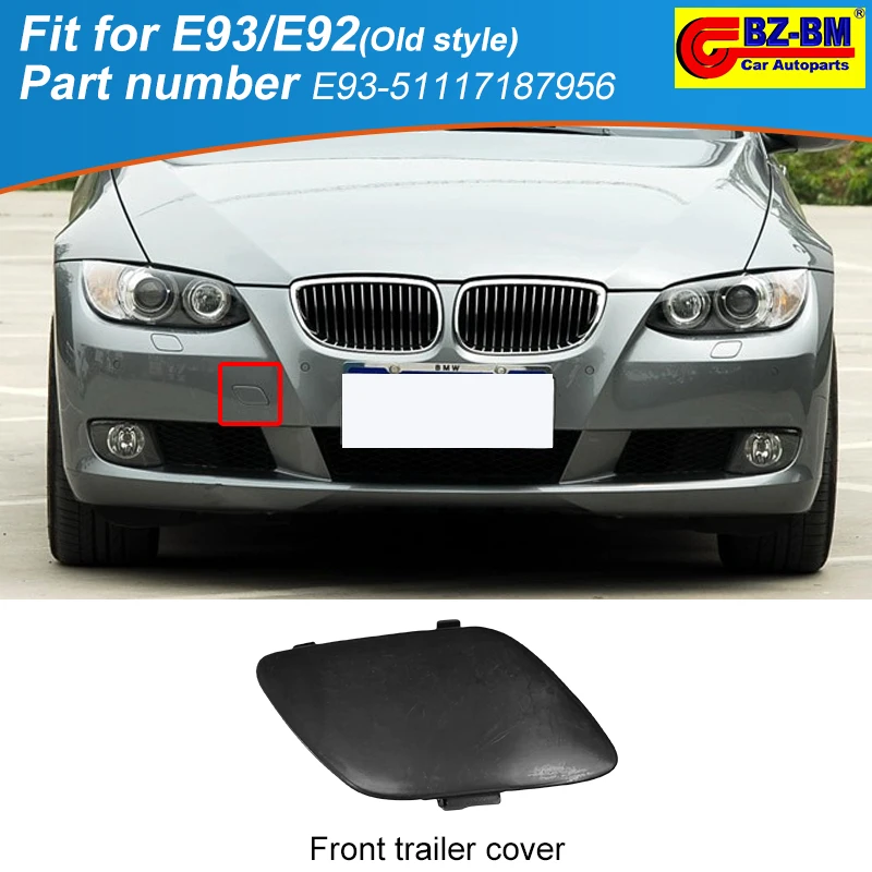 Front Bumper Tow Hook Eye Cap for BMW E93 E92 Sports Car 51117187956 Exterior Parts