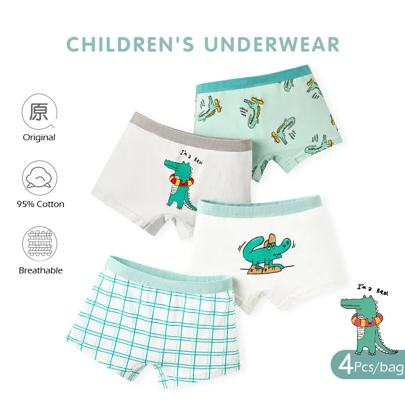 95% cotton boys underwear Dinosaur boys boxers Brief kids underwear boys 2-11y