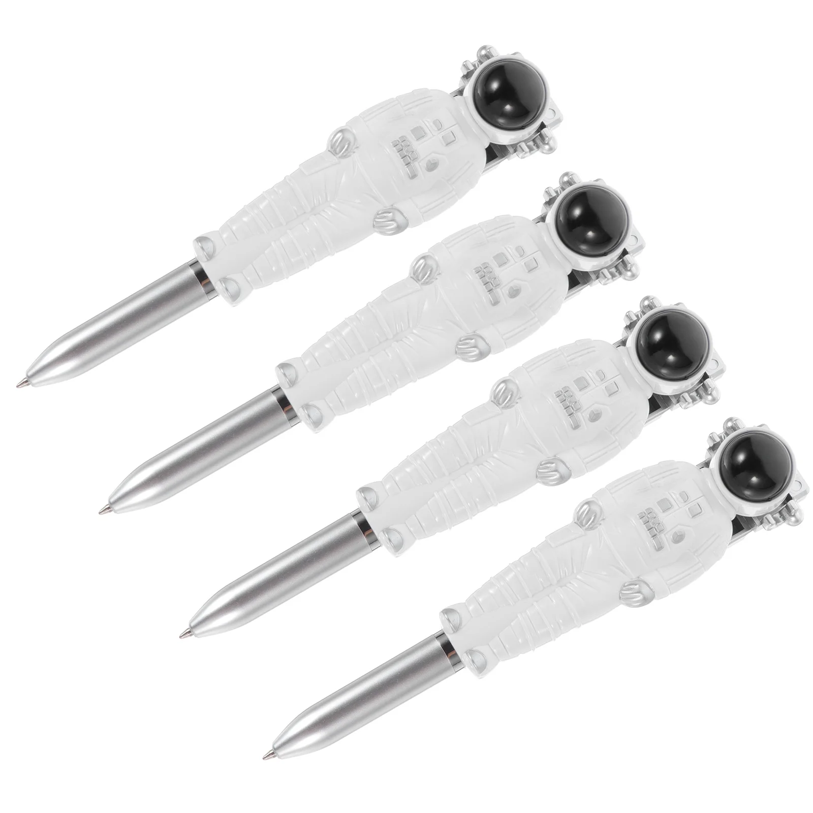 

4pcs Spaceman Ballpoint Quick-Dry Ink Portable Astronaut Gel Pens Note Taking Pens For Students Stationery Aerospace